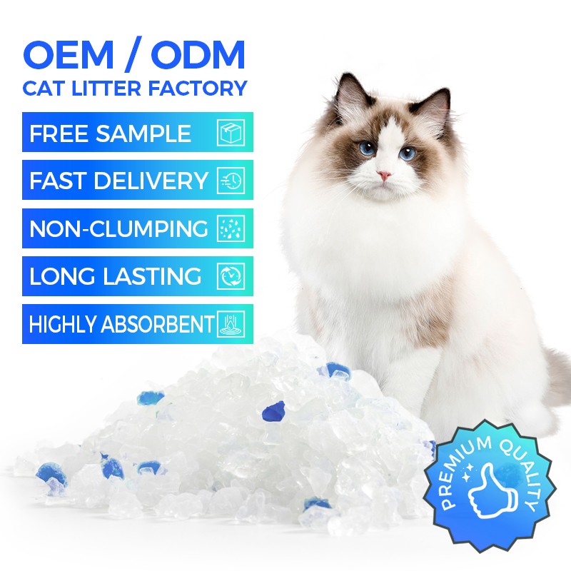 Silica Gel Cat Litter Manufacturer - Wholesale Eco-Friendly Non Clumping 3.8L Blue Crystal