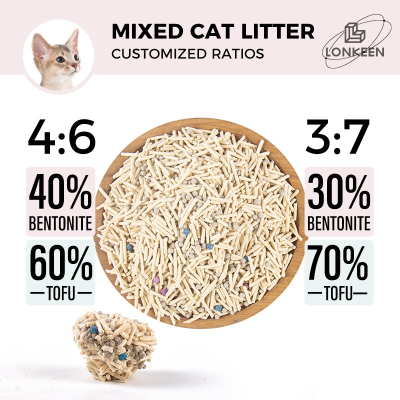 Mixed Cat Litter Supplier - Wholesale Custom Premium Dust Free Clump Ball Strip Shape Mixed