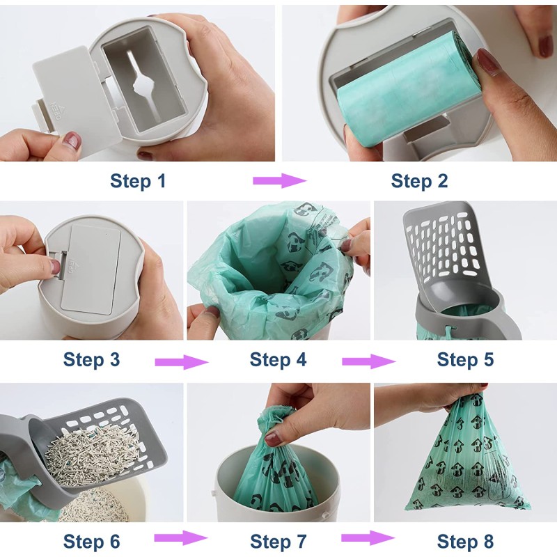 Pet Cleaning Shovel Manufacturer - Portable 2 in 1 With Bag