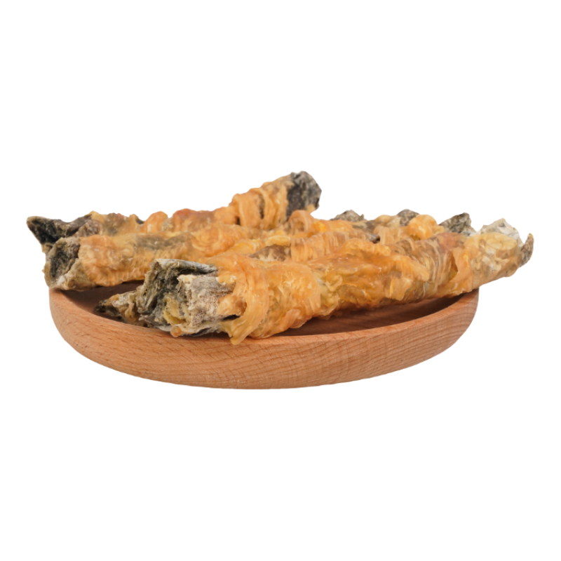 Codfish Skin Stick Factory - Chicken Wrap Codfish Skin Stick Squid Dried Cat Paw