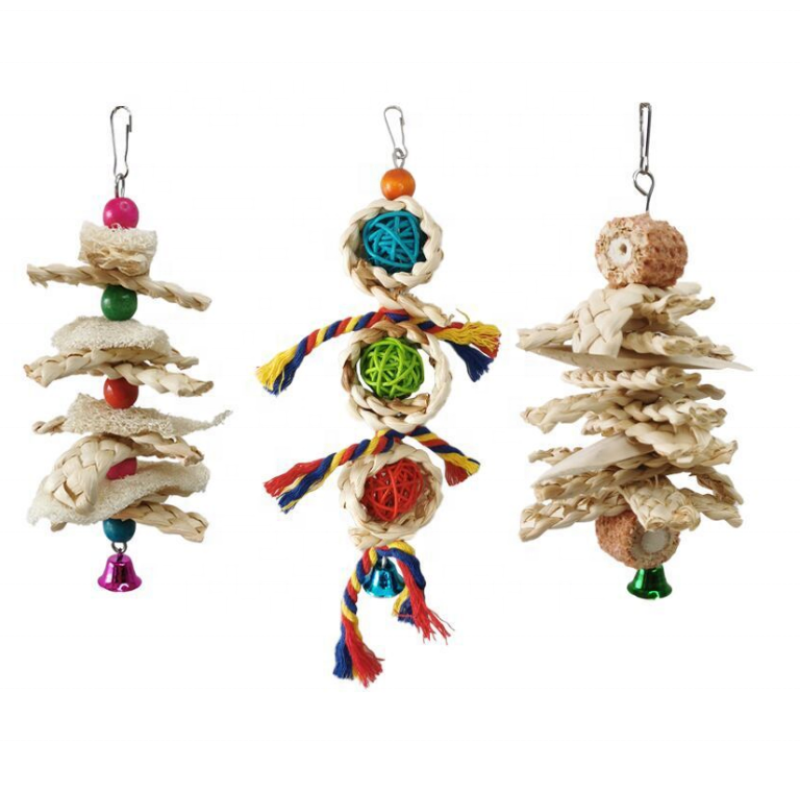 Bird Chewing Toy Manufacturer - Factory Price Large Parrot Multicolored Wooden Blocks Tearing