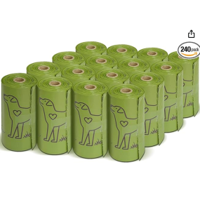Dog Waste Bags Supplier - 240 Count Leakproof Strong Sturdy Rolls for Dogs Cats