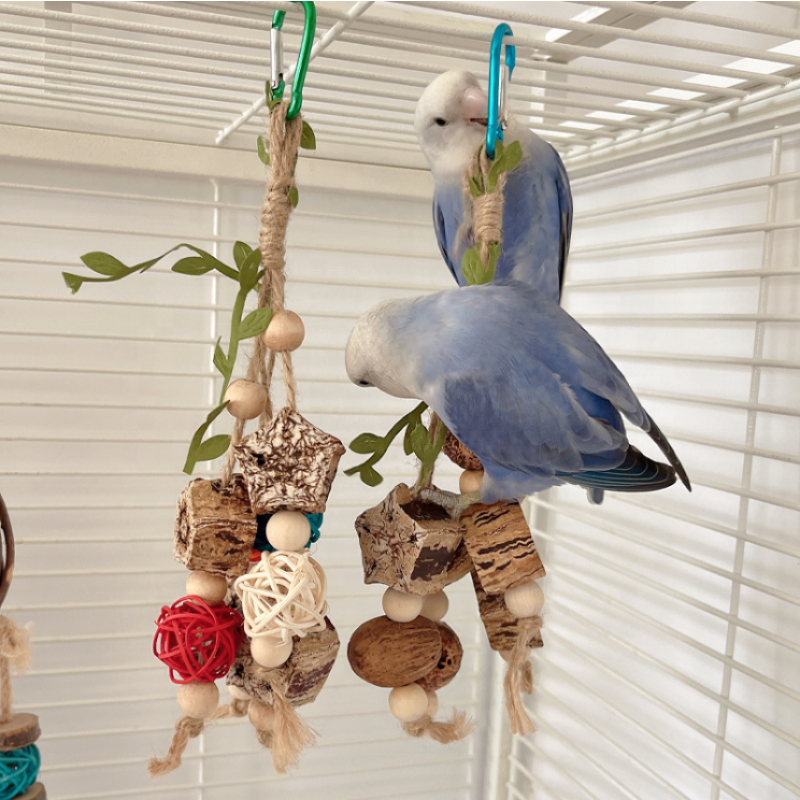 Bird Swing Supplier - Wholesale Parrot Chewing Toys Hanging Bell Cage Toys for Small Birds