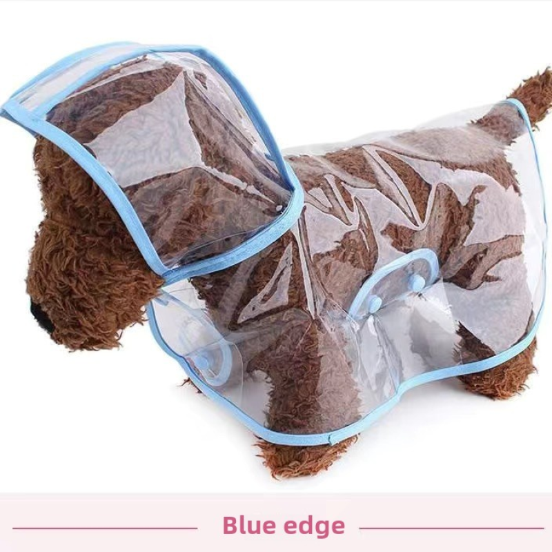 Pet Raincoat Manufacturer - Wholesale Transparent Large Medium Dogs Samoyed Teddy Bichon XL