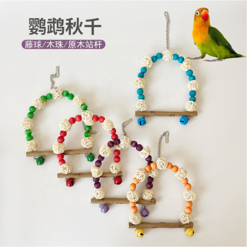 Bird Toys Factory - Wholesale Large Parrot Chewing Multicolored Natural Wooden Blocks Play
