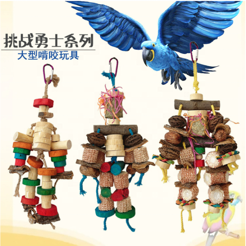 Parrot Swing Supplier - Chewing Toys Hanging Bell Cage Toys for Small Parakeets Cockatiels