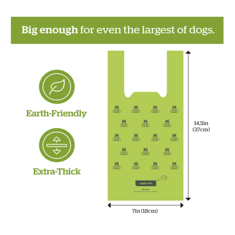 Dog Poop Bags Supplier - with Easy Tie Handles 300 Count Leak-Proof Ultra Thick Scented