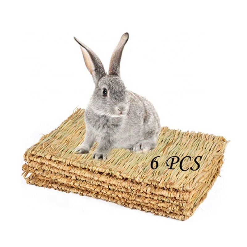 Rabbit Mat Manufacturer - Grass Mat Bunny Natural Straw Woven Bed Small Animal Cages