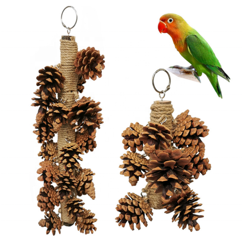 Parrot Toys Factory - Wholesale Swing Chewing Hanging Bell Cage Toys for Bird Fun Swing