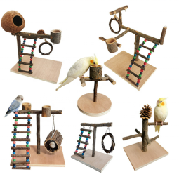 Bird Chewing Toy Manufacturer - Wholesale Large Parrot Natural Wooden Blocks Tearing Chew Amusement