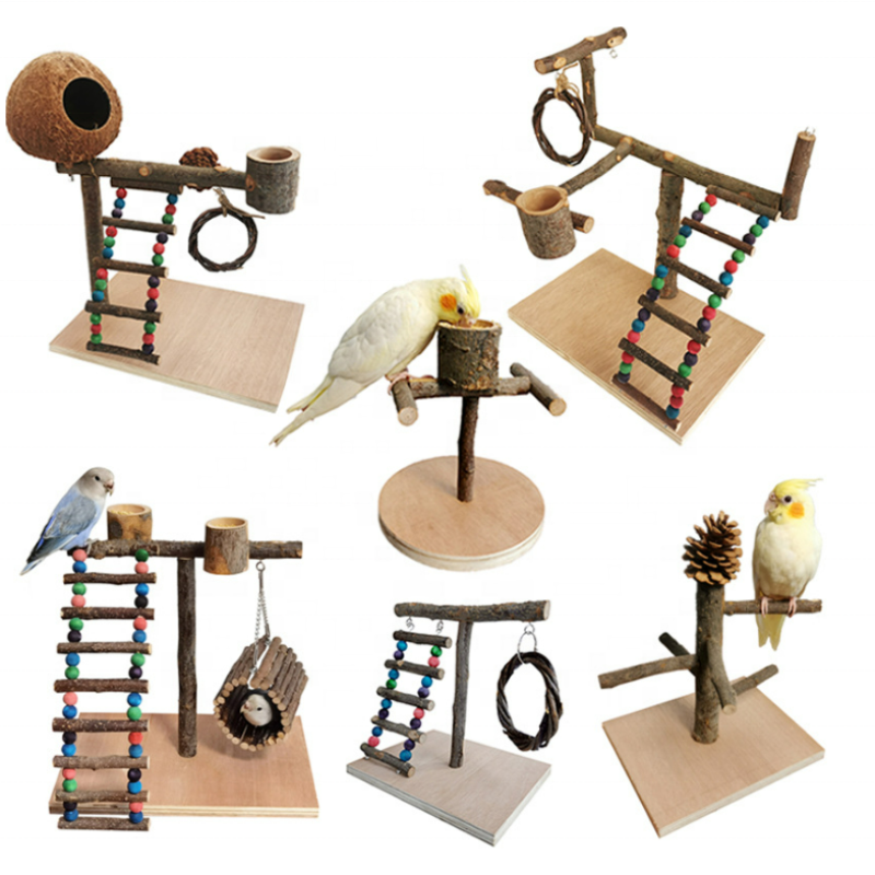 Bird Chewing Toy Manufacturer - Wholesale Large Parrot Natural Wooden Blocks Tearing Chew Amusement