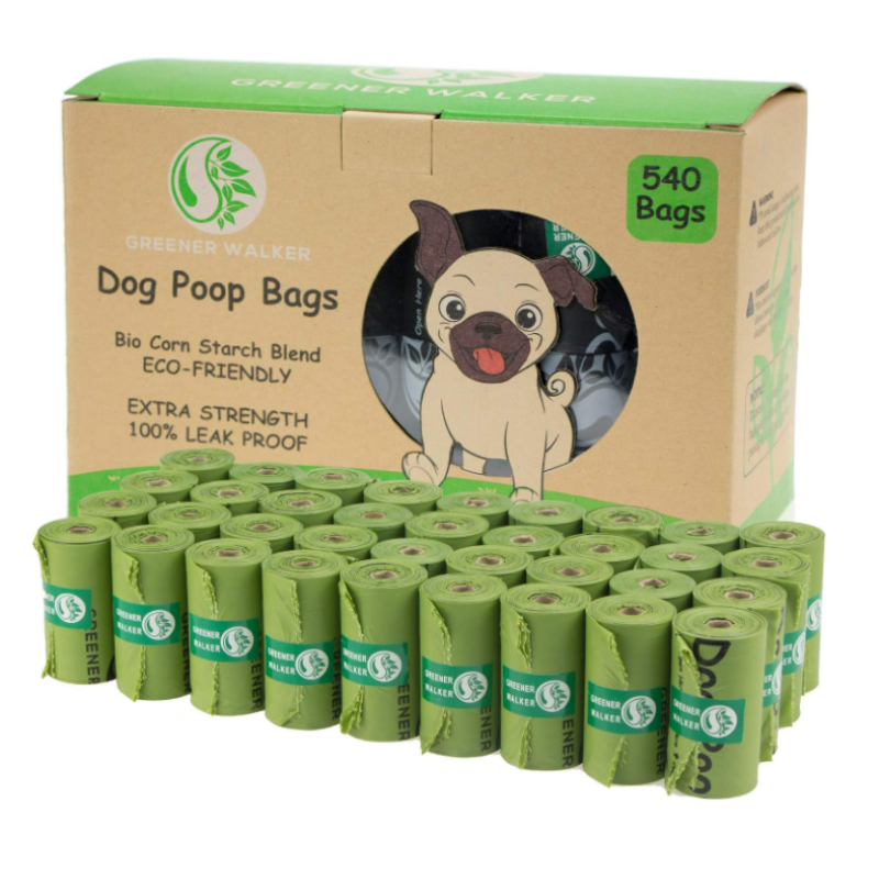 Dog Waste Bags Factory - 540 Bags Extra Thick Strong 100% Leak Proof Green