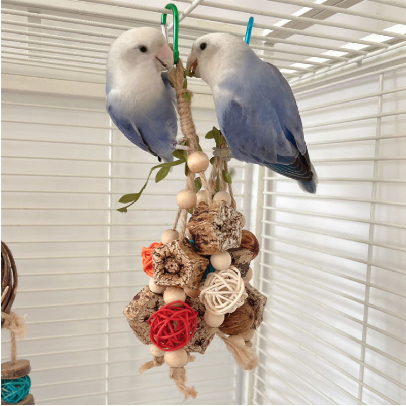 Bird Swing Supplier - Wholesale Parrot Chewing Toys Hanging Bell Cage Toys for Small Birds