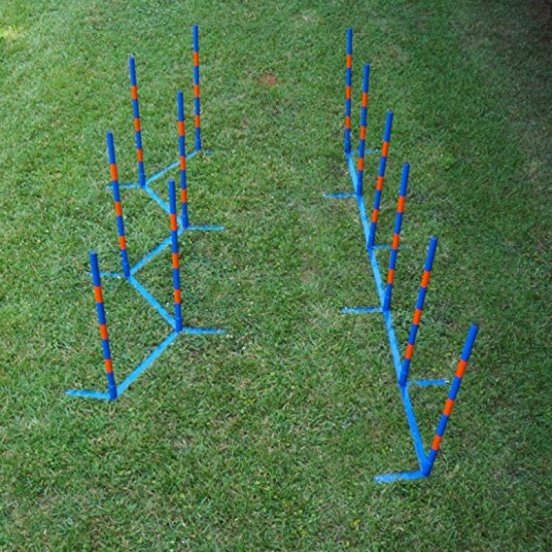 Dog Agility Equipment Supplier - Factory Price Agility Weave Poles Competition Grade Adjustable