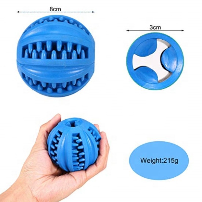 Dog IQ Toy Factory - Fun Interactive Food Dispensing IQ Treat Ball Non Toxic Natural