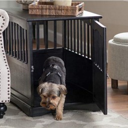 Dog Crate Supplier - Kennel Cage Bed Night Stand Table Wood Furniture Cave Large Size