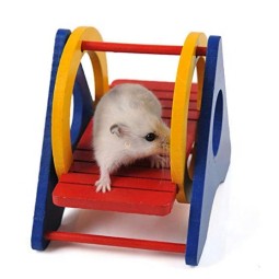 Small Pet Toy Supplier - Hamster Wooden Toy Ideal for Guinea Pigs Play Chew Swing Rabbit