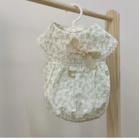 Pet Apparel Factory - Luxury Cotton Floral Fairy Dress for Bichon Teddy Cat XL XXL