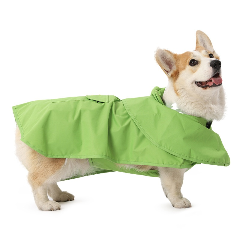 Dog Raincoat Supplier - Shiba Inu for Small Medium-Sized Corgi Frog Poncho Waterproof