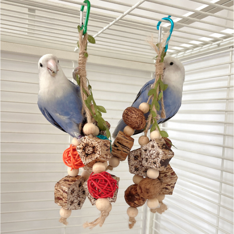 Bird Swing Supplier - Wholesale Parrot Chewing Toys Hanging Bell Cage Toys for Small Birds