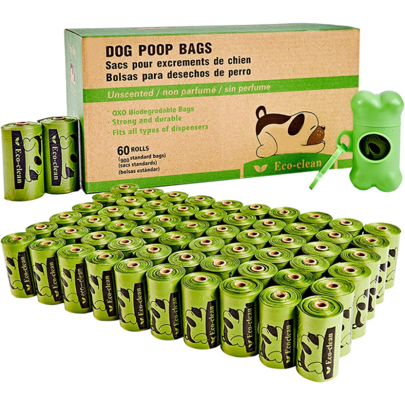 Dog Waste Bags Manufacturer - 60 Rolls 900 Count Dispenser Leash Clip Unscented Extra Thick
