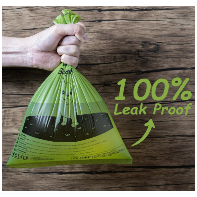 Dog Waste Bags Factory - 540 Bags Extra Thick Strong 100% Leak Proof Green