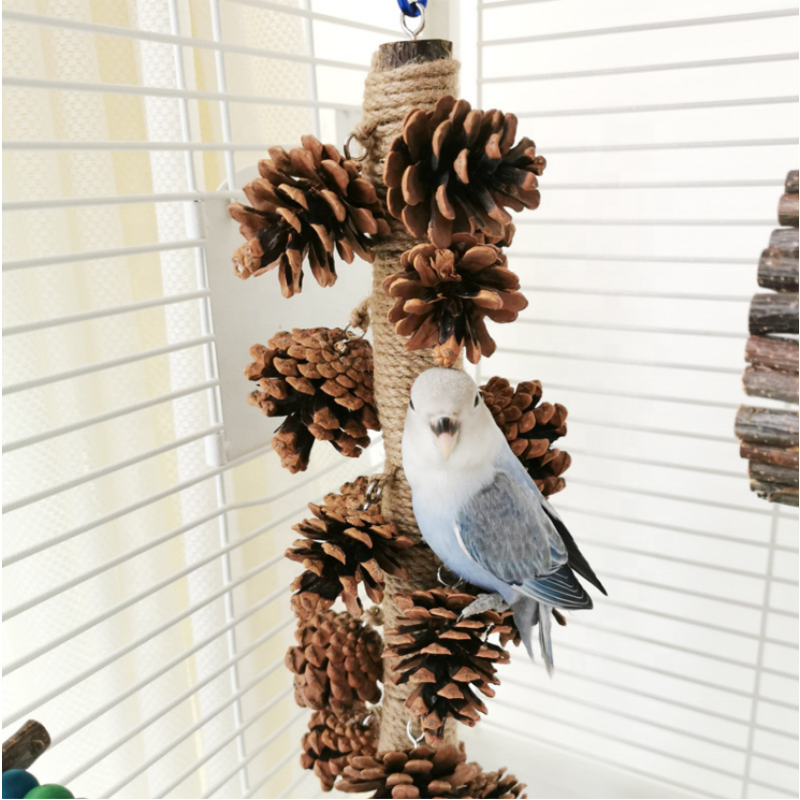 Parrot Toys Factory - Wholesale Swing Chewing Hanging Bell Cage Toys for Bird Fun Swing