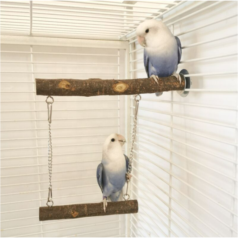 Bird Chewing Toy Manufacturer - Wholesale Large Parrot Natural Wooden Blocks Tearing Play Swing
