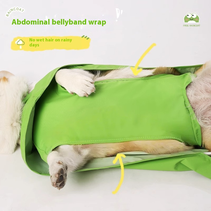 Dog Raincoat Supplier - Shiba Inu for Small Medium-Sized Corgi Frog Poncho Waterproof