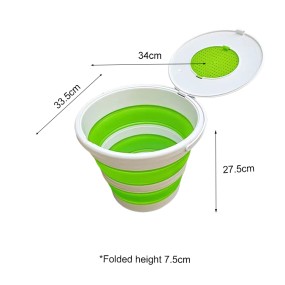 Folding Fishing Bucket Manufacturer - 10L One Circle Lightweight