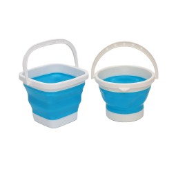 Collapsible Water Bucket Supplier - 1.5L-3L Round Folding PP Material