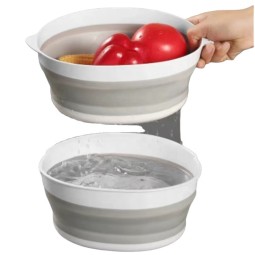 Adjustable Drain Basket Supplier - Round Silicone Folding Design