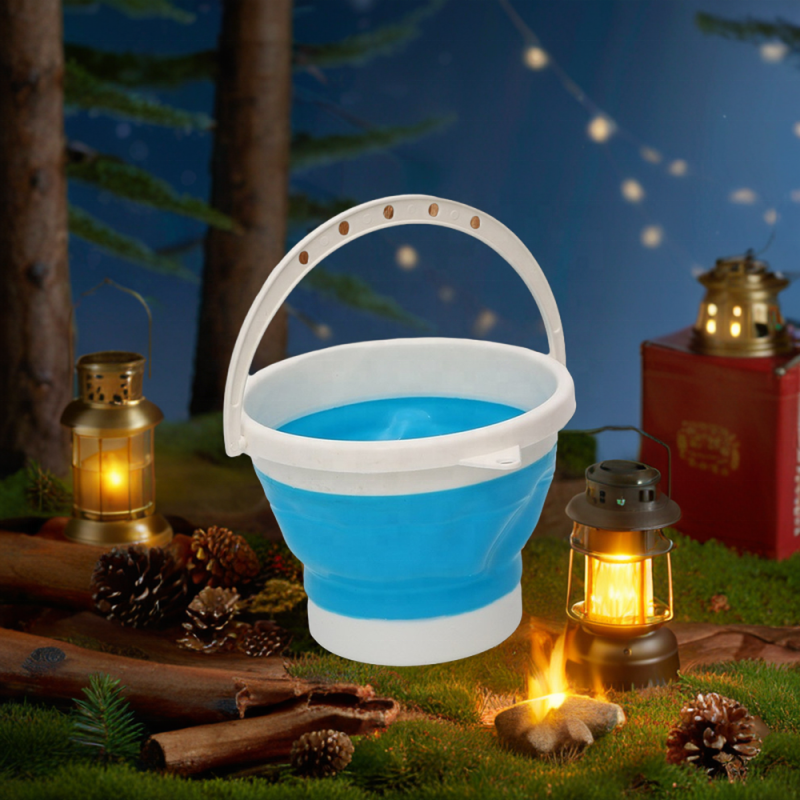 Collapsible Water Bucket Supplier - 1.5L-3L Round Folding PP Material