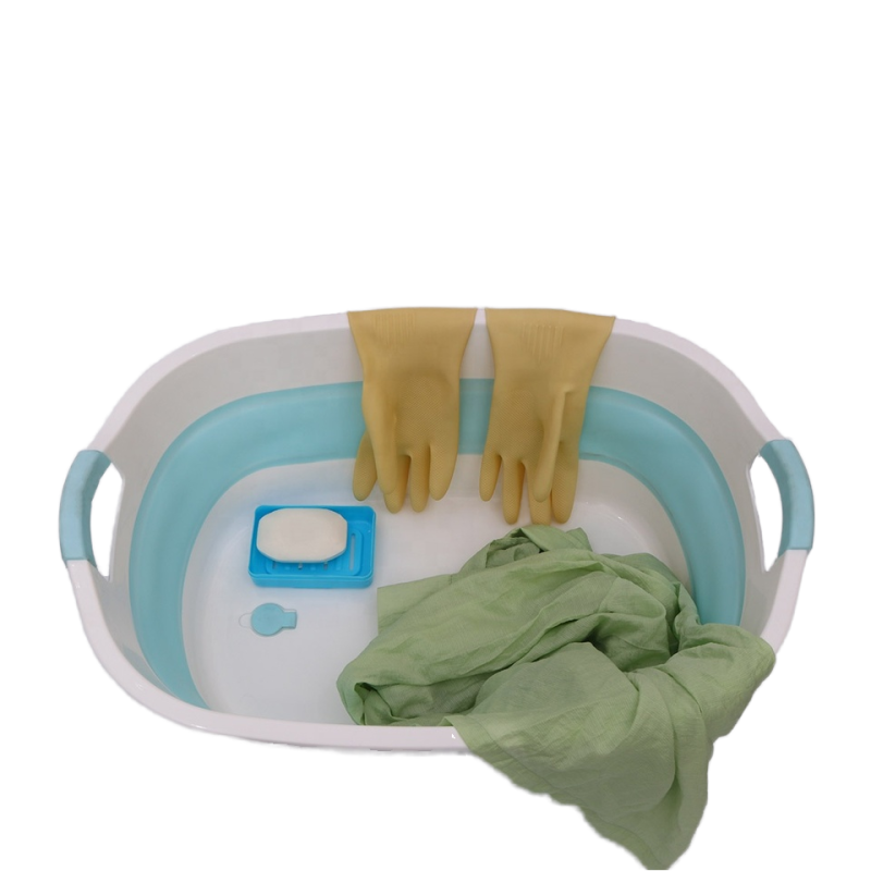 Folding Laundry Basket Supplier - Colorful Portable Plastic Design