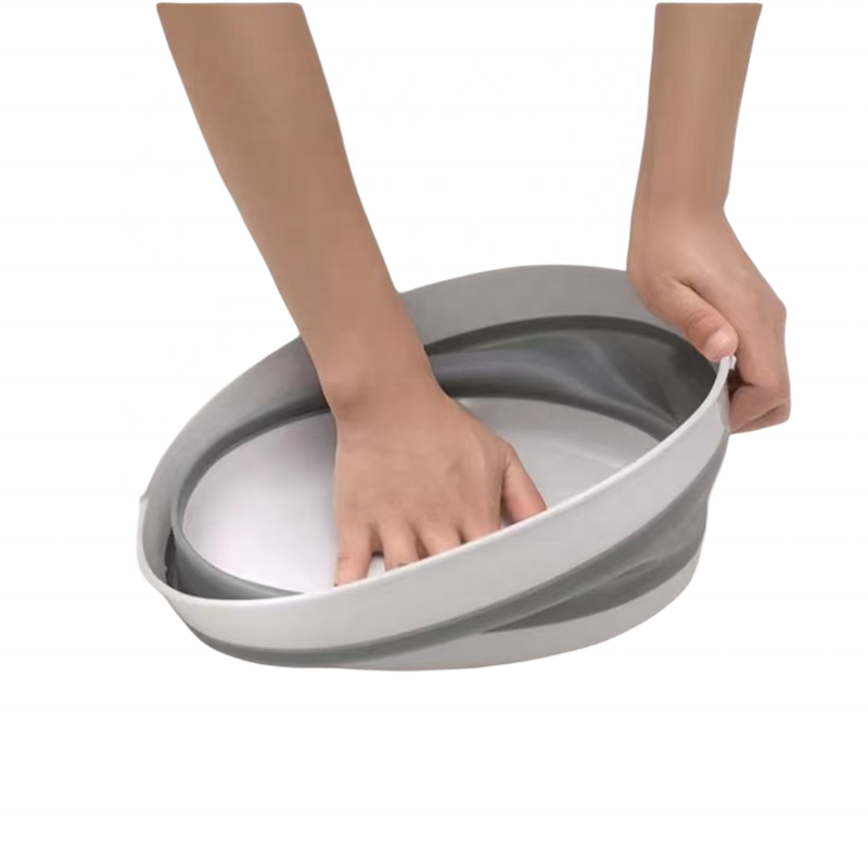 Adjustable Drain Basket Supplier - Round Silicone Folding Design