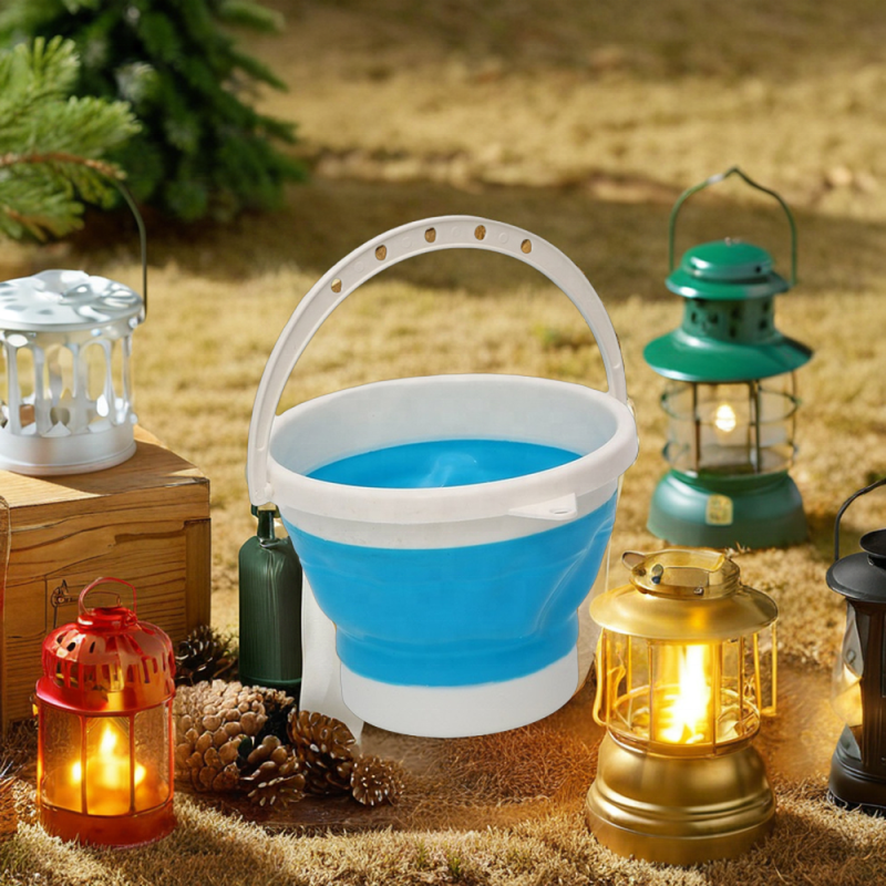 Collapsible Water Bucket Supplier - 1.5L-3L Round Folding PP Material