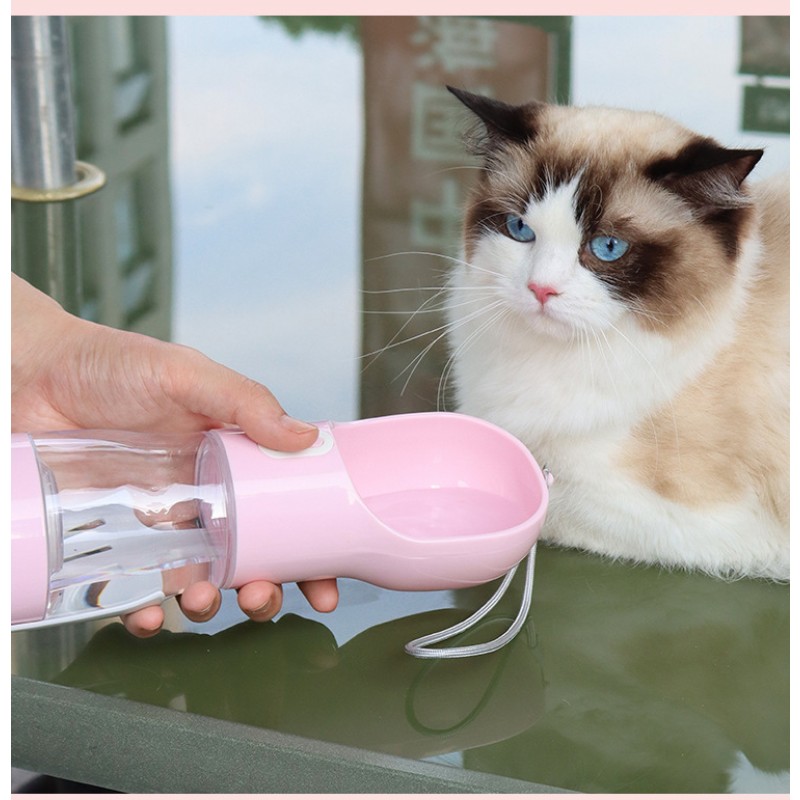 Pet Travel Bottle Manufacturer - Custom 4 in 1 Portable Drinking Water Feeder Multifunctional