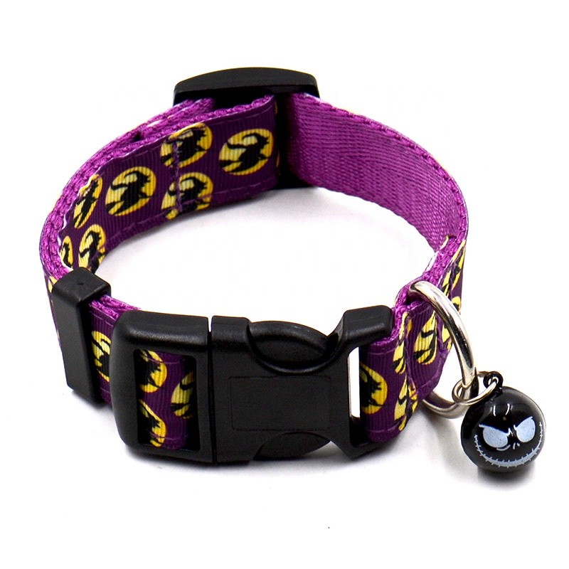 Pet Collar Supplier - Factory Wholesale Halloween Party Collar with Bell