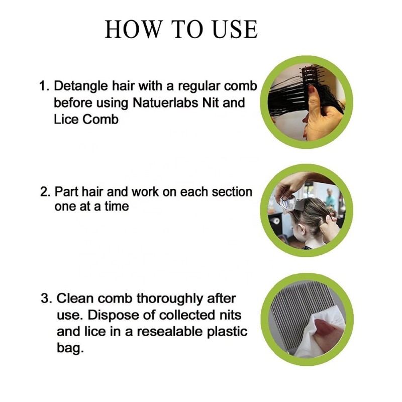 Nit Comb Supplier - Professional Stainless Steel Metal Head Lice Comb