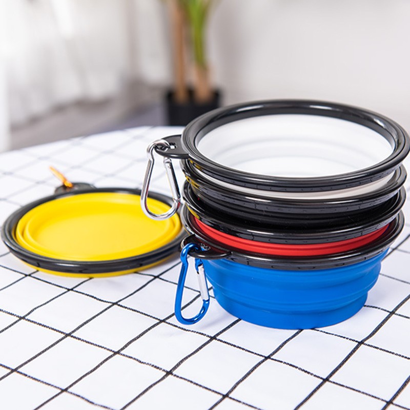 Pet Travel Bowl Supplier - Custom Portable Silicone Collapsible Food Water Bowl
