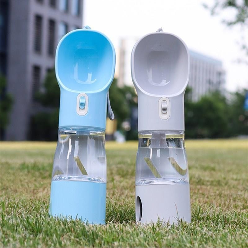 Pet Travel Bottle Manufacturer - Custom 4 in 1 Portable Drinking Water Feeder Multifunctional