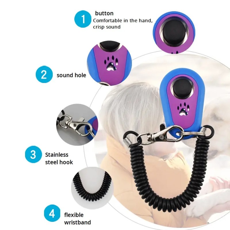 Dog Training Clicker Manufacturer - 2025 New Style Portable Sound Stop Barking Clicker