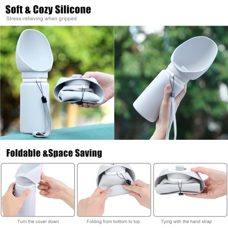 Portable Water Dispenser Factory - Custom Outdoor Silicone Foldable Collapsible Bottle