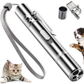 Pet Laser Toy Supplier - 3 in 1 Rechargeable Multi Function LED Laser Pointer