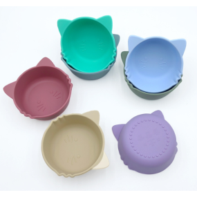 Pet Feeding Bowl Manufacturer - New Arrival Wholesale Custom Logo Silicone Food Bowl