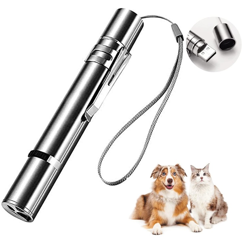 Pet Laser Toy Supplier - 3 in 1 Rechargeable Multi Function LED Laser Pointer