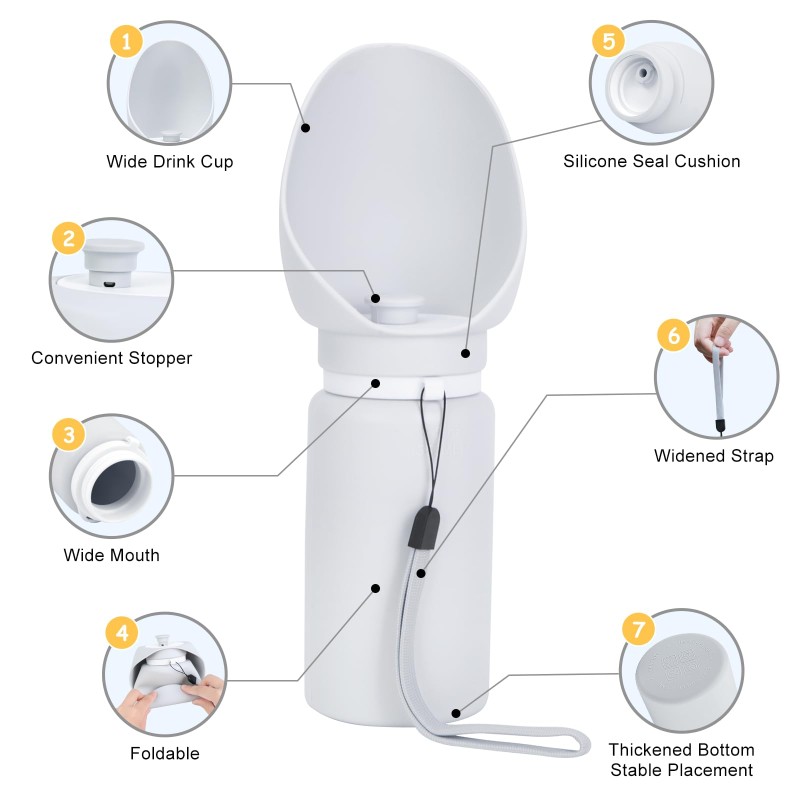 Portable Water Dispenser Factory - Custom Outdoor Silicone Foldable Collapsible Bottle