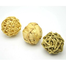 Small Animal Toy Manufacturer - Custom Water Hyacinth Fun Activity Grass Ball