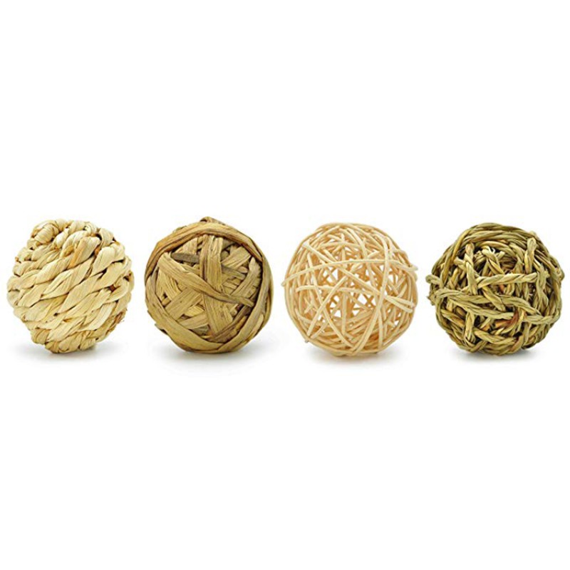 Small Animal Toy Manufacturer - Custom Water Hyacinth Fun Activity Grass Ball