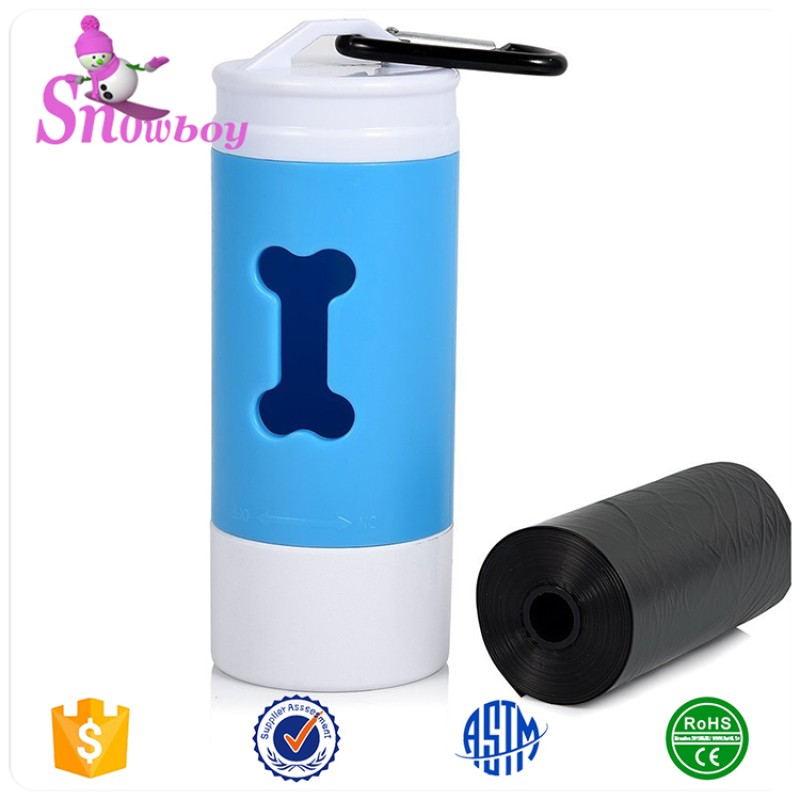 Poop Bag Dispenser Factory - Premium Bulk LED Flashlight PP Dog Shaped with Carabiner